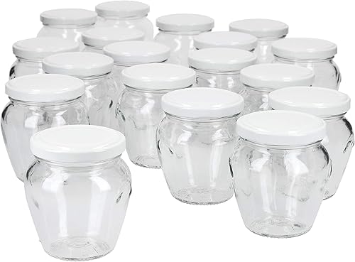 Lot de 18 pots à confiture MamboCat 212 ml + couvercles à visser TO 63 - Nail Gallerys