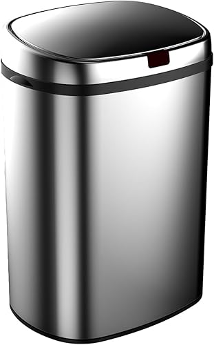 CATTERHOUSE Poubelle de Recyclage Catter House Futuro 30L 34x25x52cm en Acier Inoxydable avec Capteur de Mouvement et Ouverture Automatique - Nail Gallerys