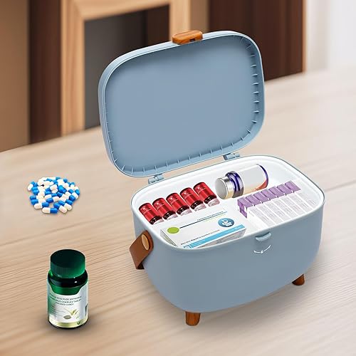 QUIOTUIR Boite A Pharmacie Boîte À Médicaments Boîte De Rangement pour Médicaments Boîte À Médicaments Portable Boite Medicaments Rangement (Rose) - Nail Gallerys