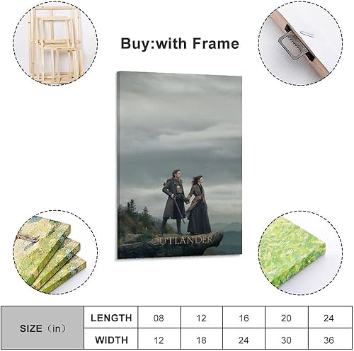VZRSQZK Outlander – Poster décoratif sur toile de la série télévisée – Décoration murale moderne pour chambre à coucher – 20 x 30 cm - Nail Gallerys