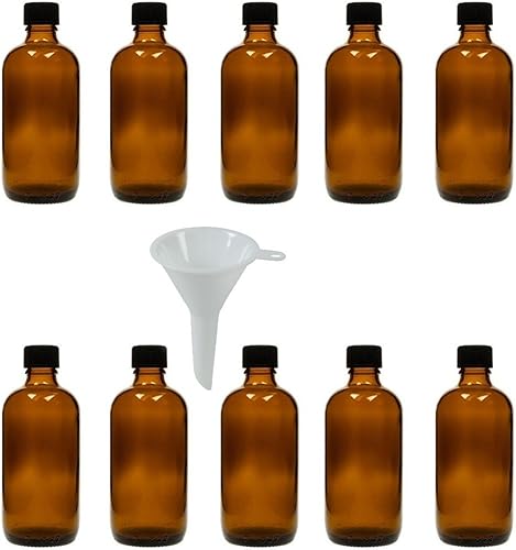 Viva Haushaltswaren - Lot de 10 flacons Compte-Gouttes de 100 ML, Petites Bouteilles en Verre avec Compte-Gouttes en Verre ambré, utilisables comme flacons pharmaceutiques – Fabriqué en Allemagne et - Nail Gallerys