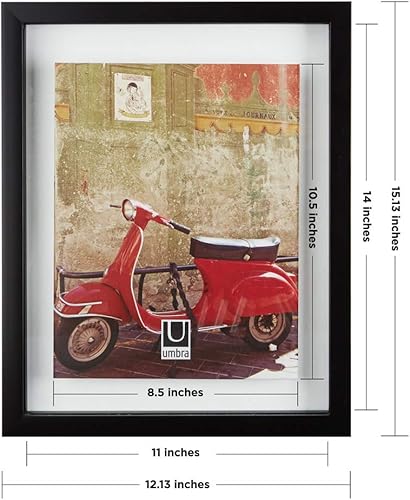 Umbra Lot de 2 Cadres à Documents 27,9 x 35,6 cm, Noir, 27,9 x 35,6 cm - Nail Gallerys