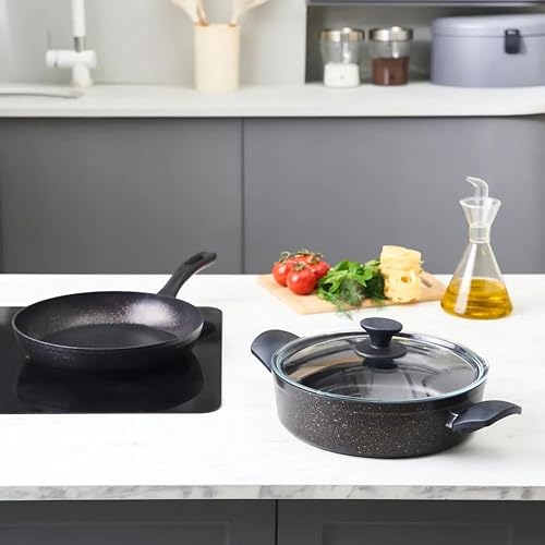 Batterie de cuisine Karaca Biogranit Blackgold, 3 pièces - Nail Gallerys