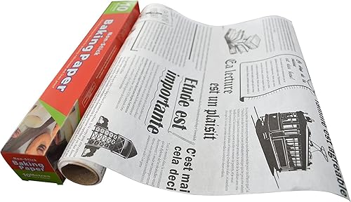 Papier Anti Graisse Alimentaire Ecologique, Papier de Cuisson Réutilisable Respectueux de L'environnement 25 Cm X 5 M, Papier D'emballage Alimentaire Jetable Pour Frites, Hamburgers (Blanc pur) - Nail Gallerys