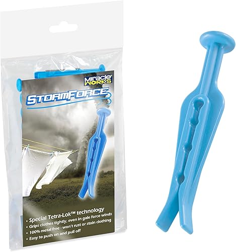 Pinces à linge (lot de 24) Stormforce TM de MiracleWorksTM. Pinces à linge extra fortes pour garder votre linge sur le fil. - Nail Gallerys