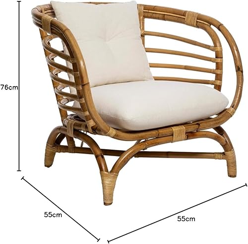 Atmosphera - Fauteuil Farah en rotin - Nail Gallerys