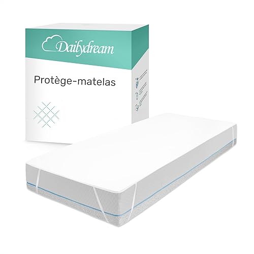 Dailydream Protège-matelas imperméable et respirant 180 x 200 cm - Blanc - Nail Gallerys
