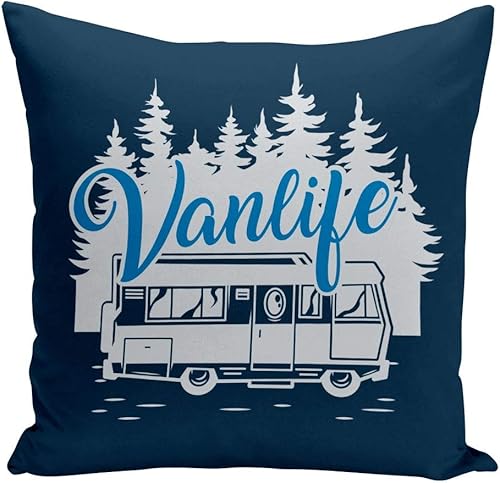 Fabulous Coussin Taie 40 x 40 cm Vanlife Voyage Van Camping Car Nature - Nail Gallerys