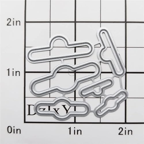 DzIxY Matrices de découpe en métal Play The Harp pour fabrication de cartes, gaufrage, papier, scrapbooking, pochoirs, pochettes de rangement - Nail Gallerys