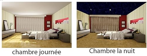 Plafond étoilé, Créez Un Ciel étoilé de Plus de 10 m² au Plafond de Votre Chambre, Pose Facile, sans percer, sans LEDs et à Petit Prix - Nail Gallerys