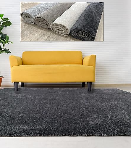 Tadi & Imperio1979 Tapis uni Ivoire à Poils Courts pour Chambre à Coucher - Nail Gallerys