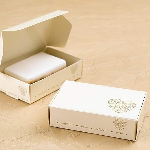 Neviti Boîte à gâteau en Carton, Papier, Silver, 10 x 6.2 x 2.5 cm - Nail Gallerys