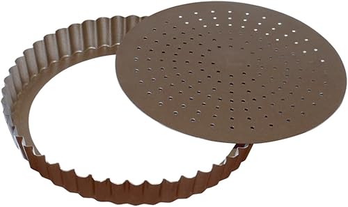 Gobel Moule à tarte 24 cm fond mobile perforé anti adhérent 226431 - Nail Gallerys