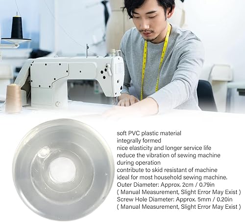 4 pièces coussin en caoutchouc pieds coussinets, coussin pieds en caoutchouc antidérapant machine à coudre lit coussin en plastique élastique clair couture pied contrôle pour - Nail Gallerys