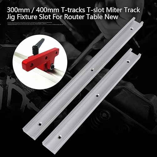Walfront Piste Mitre Coulisse à Rainure en T T-Slot Guide Gabarit de Fixation pour Travail du Bois Table à Toupie(300mm) - Nail Gallerys