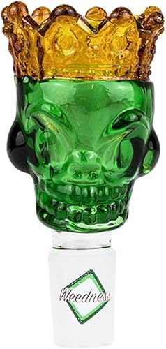 Tête de bang en verre 18,8 mm tête coupée avec couronne - tête enfichable adaptateur chillum bang accessoires tête tête bowl - Nail Gallerys