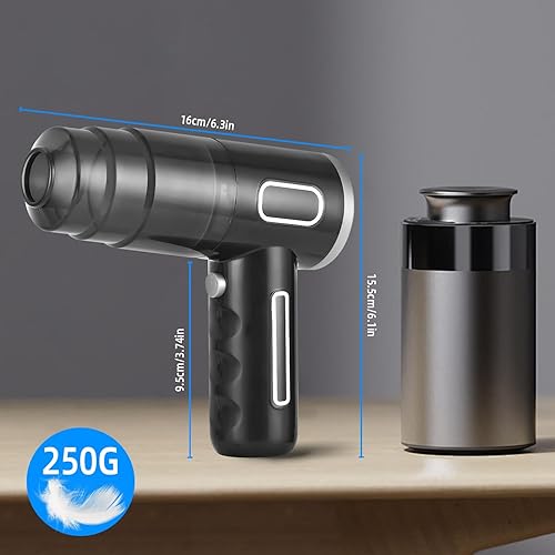 Birshe Aspirateur de Voiture,Batterie D'aspirateur Portable Aspirateur à Main Portable Sans fil Aspirateur Rechargeable Aspirateur Rechargeable Aspirateur à Main pour la Voiture,la Maison,la Cuisine - Nail Gallerys