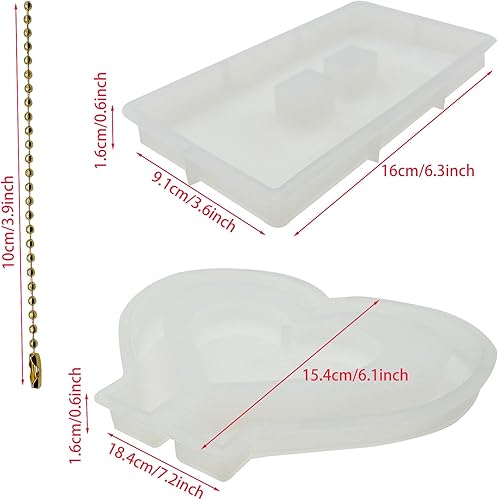 Attuslla Moules en Résine Moule pour Resine Epoxy Moules en Silicone Moulle Resine Epoxy pour La Préservation Des Fleurs, Décorations pour La Maison - Nail Gallerys