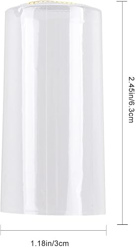 Cabilock Lot de 100 capsules thermorétractables de 30 mm - Pour bouteilles de vin - Transparent - Nail Gallerys