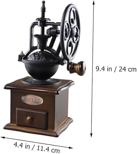 Alipis Moulin À Café Manuel Bois Avec Manivelle Broyeur À Grains Portable Pour Café Et Épices Pour Voyage Et Camping - Nail Gallerys