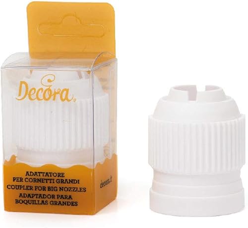 Decora 0263666 Adaptateur pour Douilles 3D en Blister, Plastique, Blanc, 5 x 3,5 x 3,5 cm - Nail Gallerys