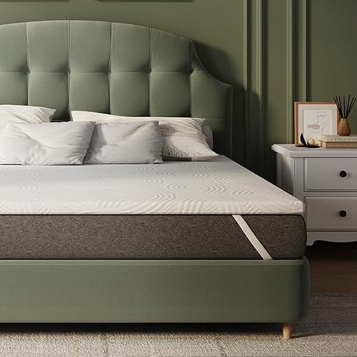 Novilla Surmatelas 90x190, Surmatelas de Mousse de Confort 7.5 cm, Absorbant et Respirant, Tissu Doux pour La Peau, Lavable - Nail Gallerys