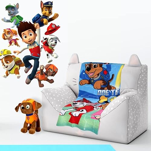 Paw Patrol Une Équipe | Couverture Polaire | 110 x 140cm La Pat' Patrouille - Nail Gallerys