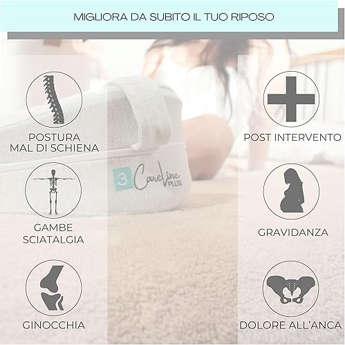 3CareLine Coussin pour jambes et genoux Dormir sur la hanche - Orthopédique - En mousse à mémoire de forme - Parfait pour la grossesse - Nail Gallerys