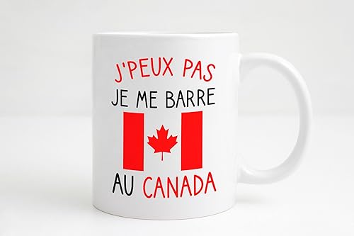 Groovy crea Cadeau voyage canada. Canada quebec français. Canada mug. Cadeau homme original départ canada noël anniversaire (rouge) - Nail Gallerys