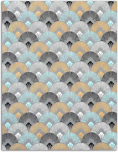 DRAEGER PARIS 1886 Or de Bombay Set de 6 Feuilles, Papier recyclé, Pastel, 21x28cm - Nail Gallerys