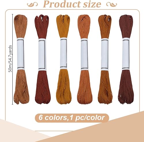 FREEBLOSS 6 écheveau de Fil Sashiko - Nail Gallerys