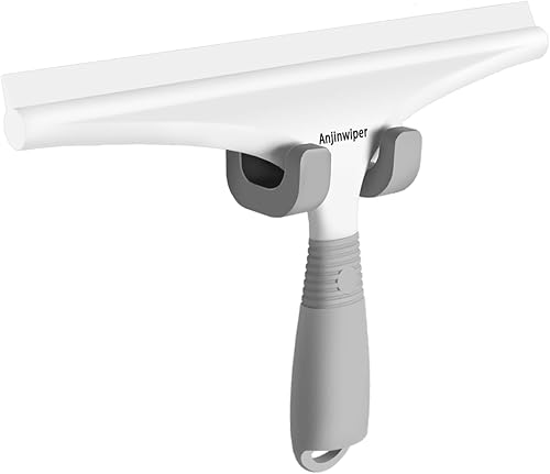 Raclette de Douche - 25,4 cm - en Acier Inoxydable - pour Porte en Verre, Douche et fenêtre - Nail Gallerys