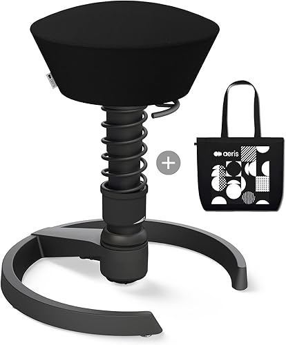 aeris Swopper - Tabouret Ergonomique - Tabouret de Bureau Réglable en Hauteur - Pouf Polyvalent pour un Dos sain - Chaise de Bureau sans Roulettes Plume Standard - Nail Gallerys