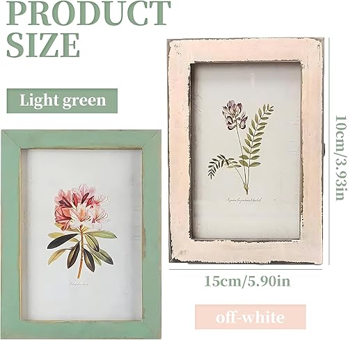 HPiano 2PCS Cadre Photo en Bois Vintage, fabriqué à la Main, Cadre Photo en Bois Support pour Tableau de la Maison Chambre Bureau Shabby Chic Vintage Effet - Nail Gallerys