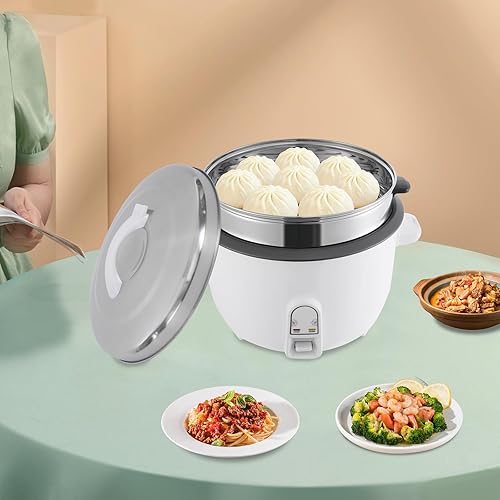 Rice Cooker Commercial Cuiseur à riz professionnel 13 l avec cuisinière à vapeur, voyant lumineux et poignée, grande capacité, pour cuire du riz, de la soupe à vapeur et des desserts - Nail Gallerys