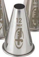 Mallard - Douille inox ronde n°15 - Embot de décoration - Pipette en acier inoxydable argenté - Nail Gallerys