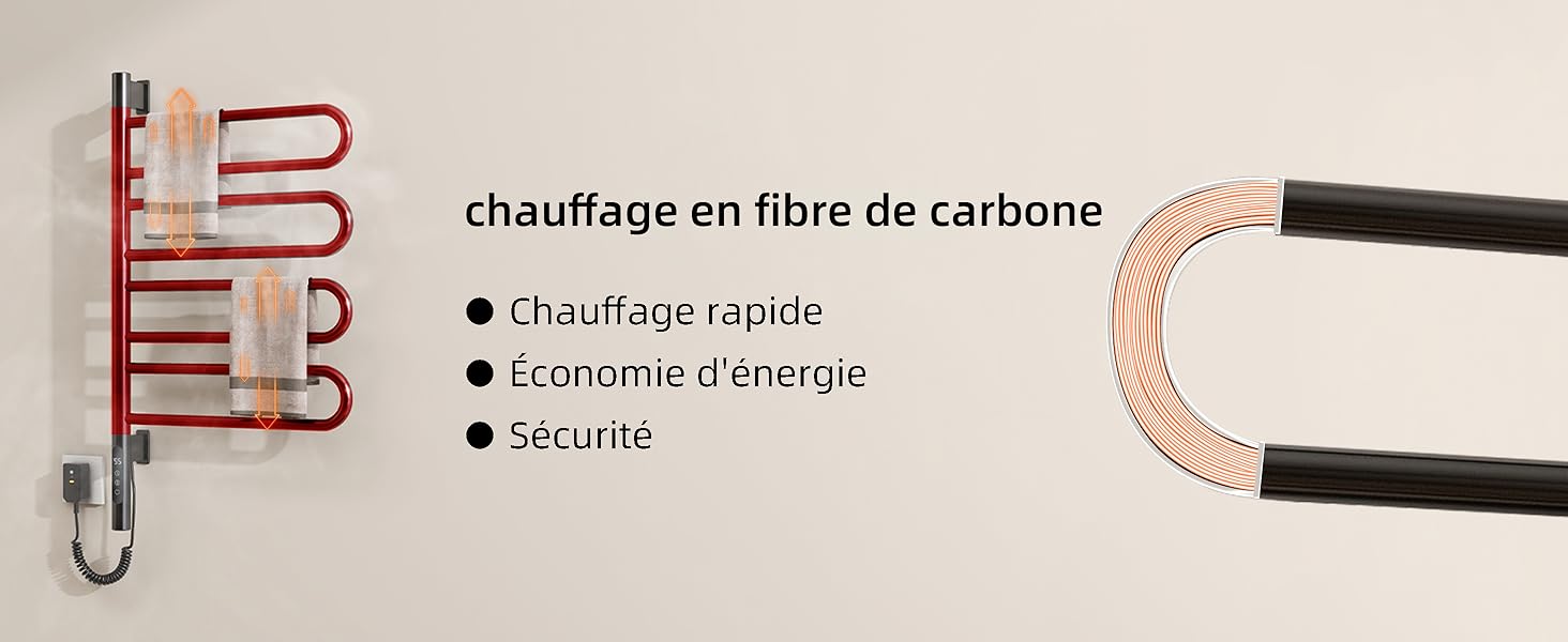 porte-serviettes électrique