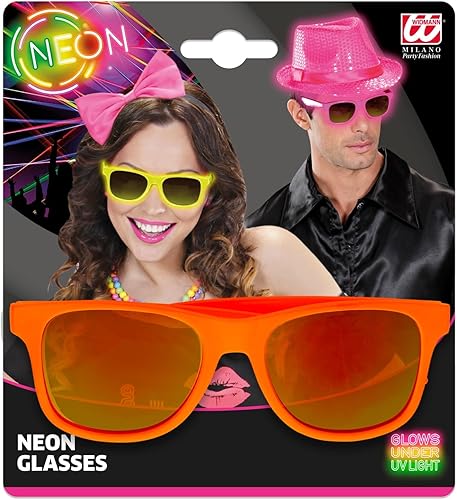 WIDMANN Lunettes années 80 - Orange Fluo | Verres Revo - Nail Gallerys