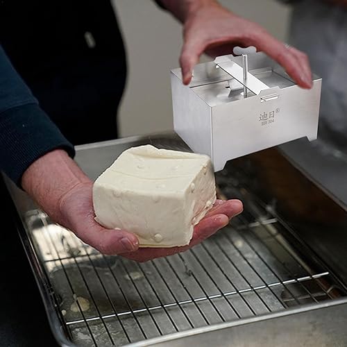 Moule à paneer, boîte de presse à paneer en acier inoxydable | Enlever l'eau paneer, moule efficace pour la fabrication de panneaux fermes ou extra fermes - Nail Gallerys