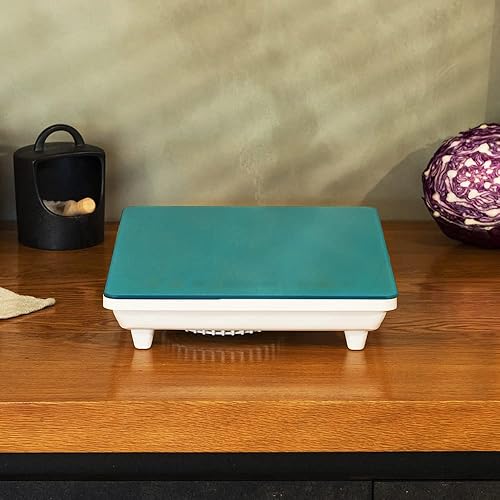 Cecotec Full Crystal Sky Plaque à induction portable Puissance 2000 W, température réglable, 4 programmes préconfigurés, minuteur, poêles jusqu'à 28 cm (Scarlet) - Nail Gallerys