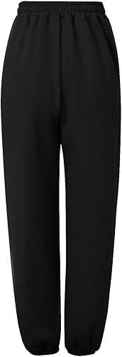 Pyjama à manches courtes pour femme - Pantalon long en coton épais - Cordon de serrage - Pieds décontractés - Pantalon droit - Pantalon de sport - Pantalon ample - Pantalon élégant pour femme - Nail Gallerys
