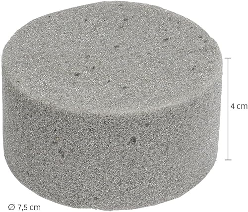 Ideen mit Herz Lot de 4 éponges sèches à emboîter, projet de bricolage, mousse pour fleurs, pâte à enficher pour bricolage, mariage, cadeaux, décoration, Pâques, anniversaire - Ronde - Diamètre : 7,5 - Nail Gallerys