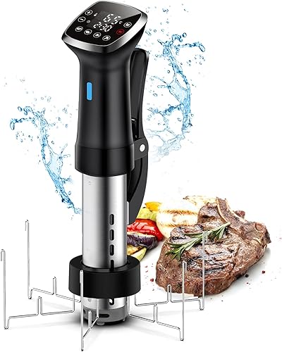 Bonsenkitchen Cuiseur Sous Vide,1200W, IPX7 Imperméable à l'eau,écran LCD, Thermostat Réglable pour un Contrôle Précis de la Température - Nail Gallerys