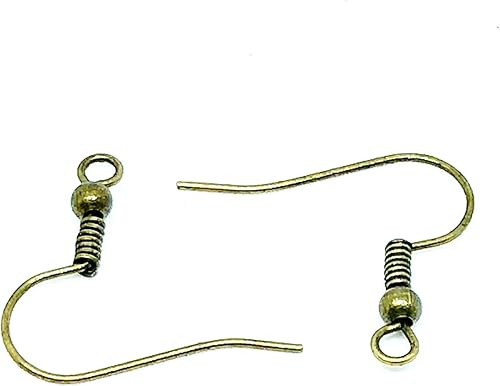 L'attrape-rêve Crochets pour Boucles d'oreilles en métal sans Nickel, sans Plomb ni Cadmium Couleur Bronze Antique Longueur 18mm 1 Lot de 100 Livraison Gratuite - Nail Gallerys