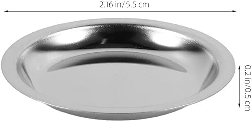 MAGICLULU 8 Pièces Soucoupe Sachet De Thé sous-Verres De Tasse De Bougie Coussin De Bouteille De Vin Soucoupe pour Sachets De Thé Dessous De Verre Tampon De Tasse De Vin Acier Inoxydable 304 - Nail Gallerys