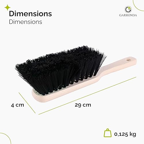 Garronda Deux Petites Balayettes Brosse de Nettoyage en Bois 2 pièces GD-0011 (Noir/Vert) - Nail Gallerys