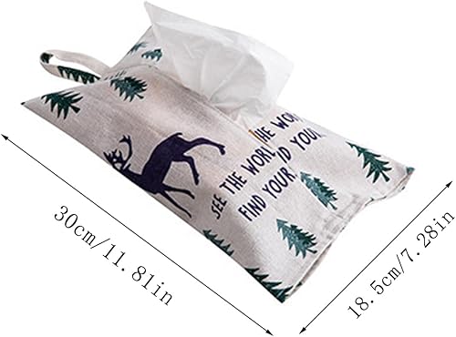 Eterspr 4 Pièces Boîte à Mouchoirs en Coton, Suspendue Boîte à Mouchoirs, Boîte à Mouchoirs en Coton et Lin Pour la Salle de Bain, la Cuisine, la Chambre à Coucher, Etc - Nail Gallerys