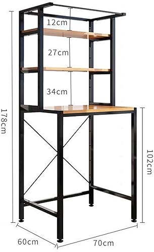 RCJCQSR Étagère De Salle De Bain, Meuble Buanderie Machine à Laver, étagère Au-Dessus De La Machine à Laver Et WC Meuble à Poser Au-Dessus des Toilettes(Color:Black) - Nail Gallerys