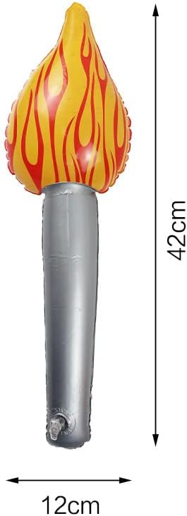 Vagbalena 3pcs Partie Olympique décorations, Olympique Torche Props Parti compétition Sportive, Accessoires de Performance, Gonflable Torche Torche bâtons Jeux Cheer bâton (Un,Une Taille) - Nail Gallerys