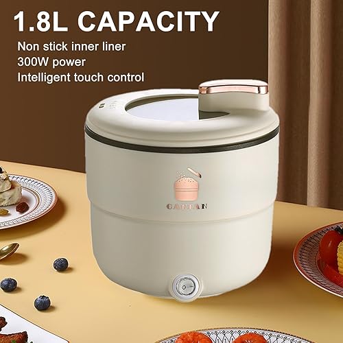Cuiseur de riz électrique pirinç makinesi cuiseur de riz multifonctionnel, 1,8 L, double couche, anti-brûlure, antiadhésif, marmite électrique pour nouilles, Rijstkokers - Nail Gallerys